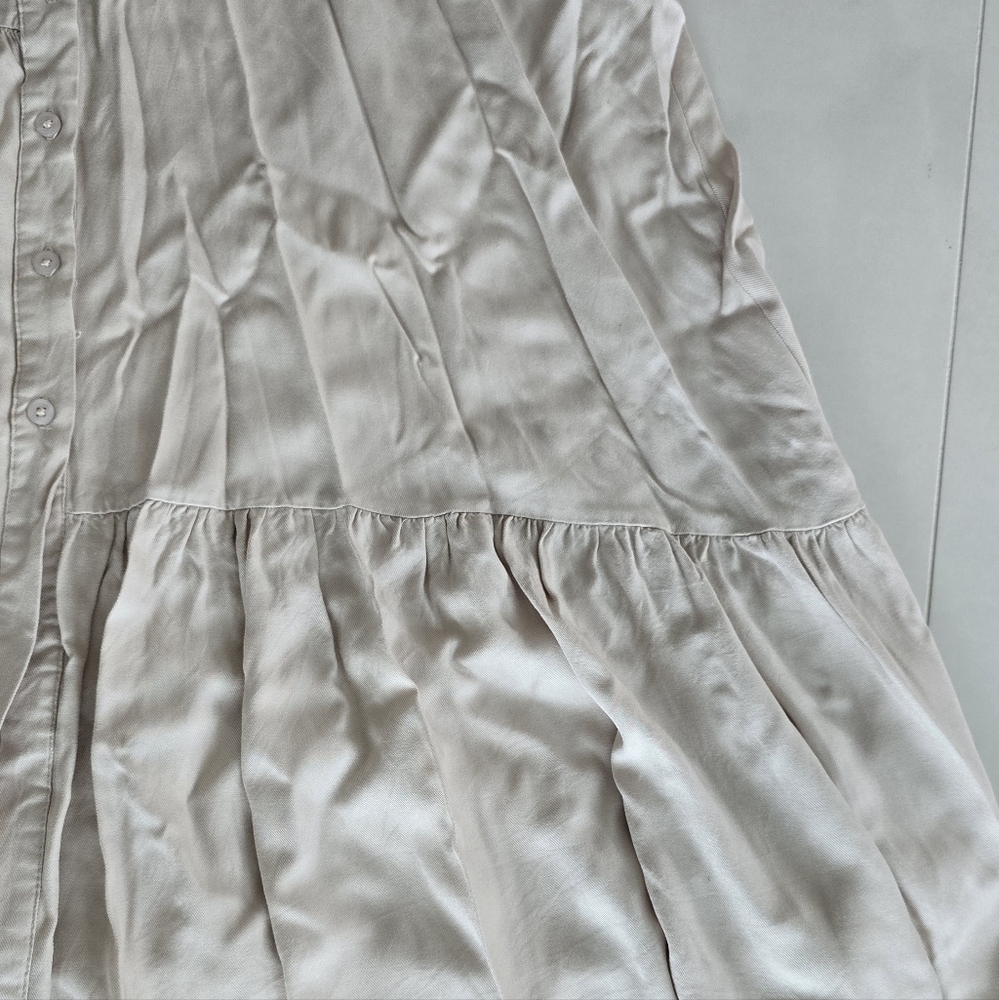 Harlow & Rose Khaki-Colored Button-Up Collared Dress - XL - Picture 5 of 7